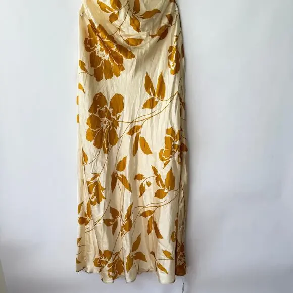 Reformation Womens Anaiis Silk Maxi Dress Maracuya Floral Size 12 NWT